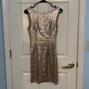 Lulu's Gold Sequin Dress🔱